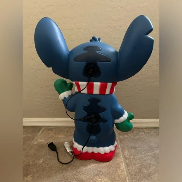 22” Disney Stitch Christmas blow mold yard decoration - Picture 4 of 8